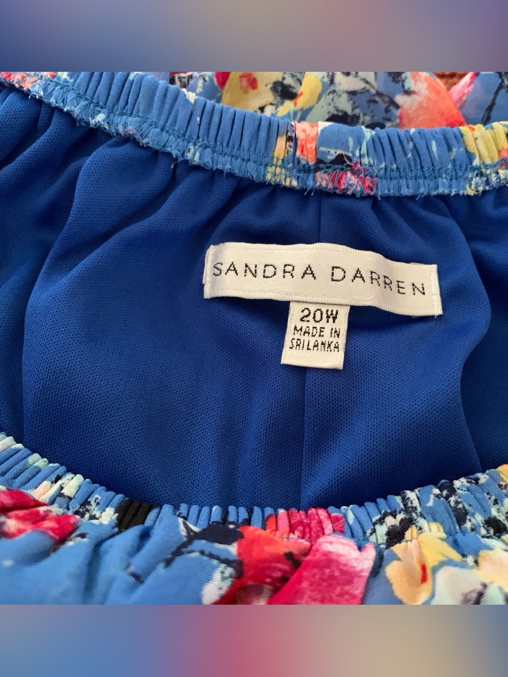 Floral Summer Maxi Dress in Royal Blue (Belk) - Picture 4 of 10